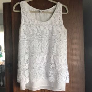 CAbi Needle Lace Shell - M - VGUC - #800